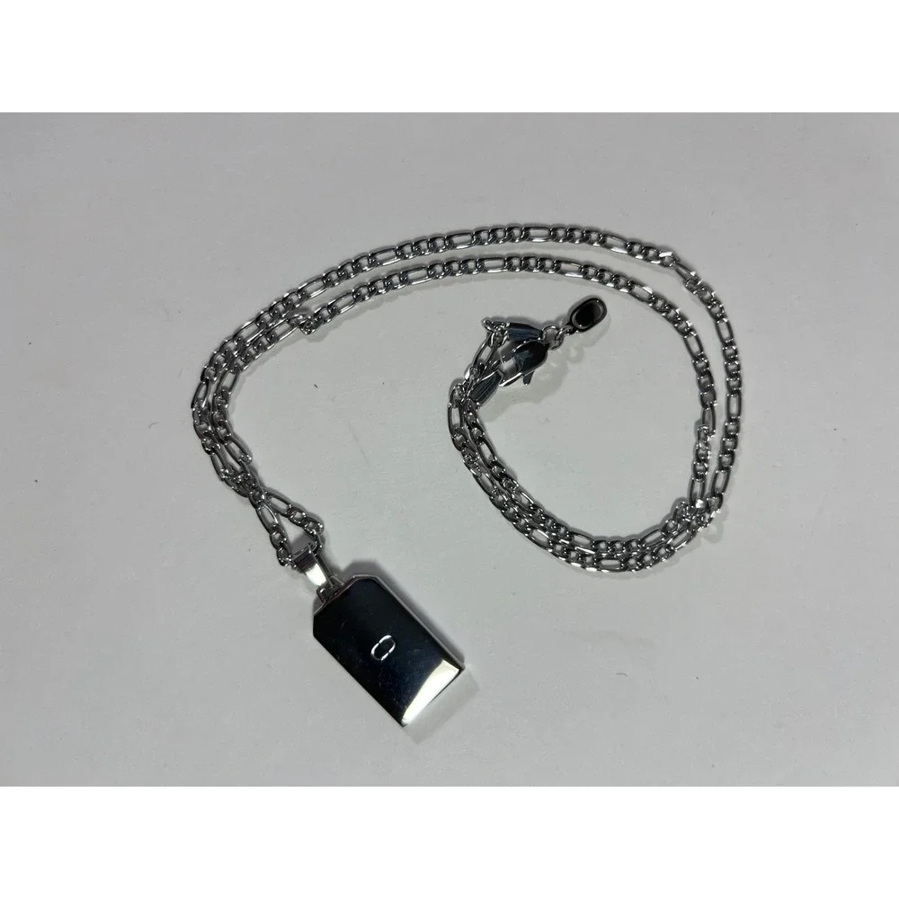 CraftD London St Michaels Necklace 316L Stainless Steel & Triple Coated Rhodium